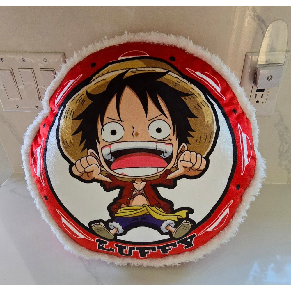 One Piece Monkey D Luffy Hand Warmer Plush Pillow Red Toei Animation